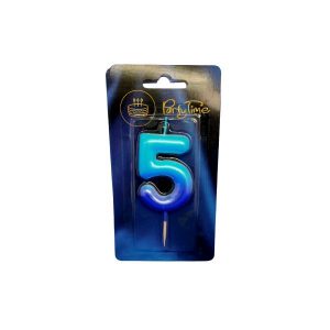 Dekor Pol Świeczki Cyferki Ombre "5"