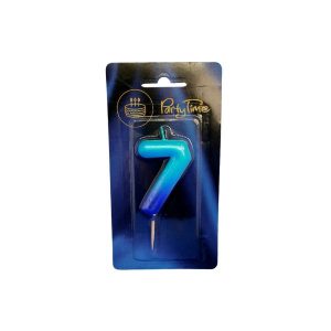 Dekor Pol Świeczki Cyferki Ombre "7"