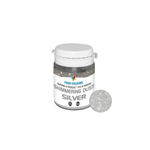 Food Colours Barwnik Proszek, Srebro do ręcznego dekorowania, 20g
