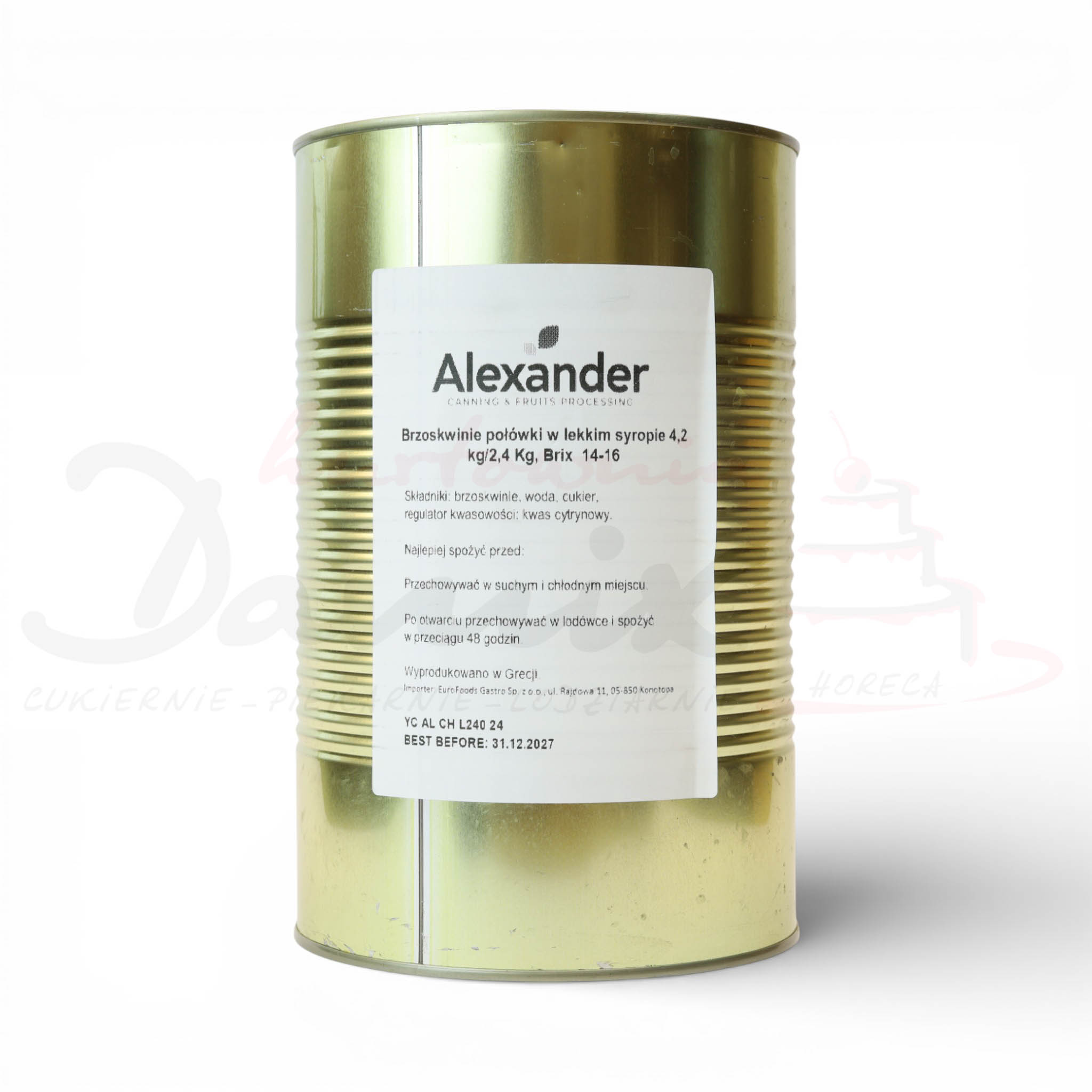 ALEXANDER BRZOSKWINIE POŁÓWKI `4,2kg